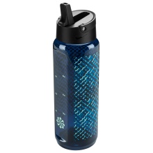 Nike Trinkflasche TR Renew Recharge Straw Bottle (mit Trinkhalm) blau/grün 700ml